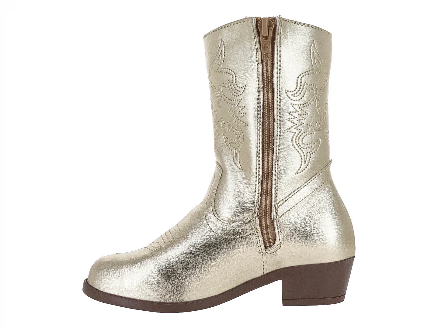 Botas Vaqueras Miroslava Oro Inglés para Niña
