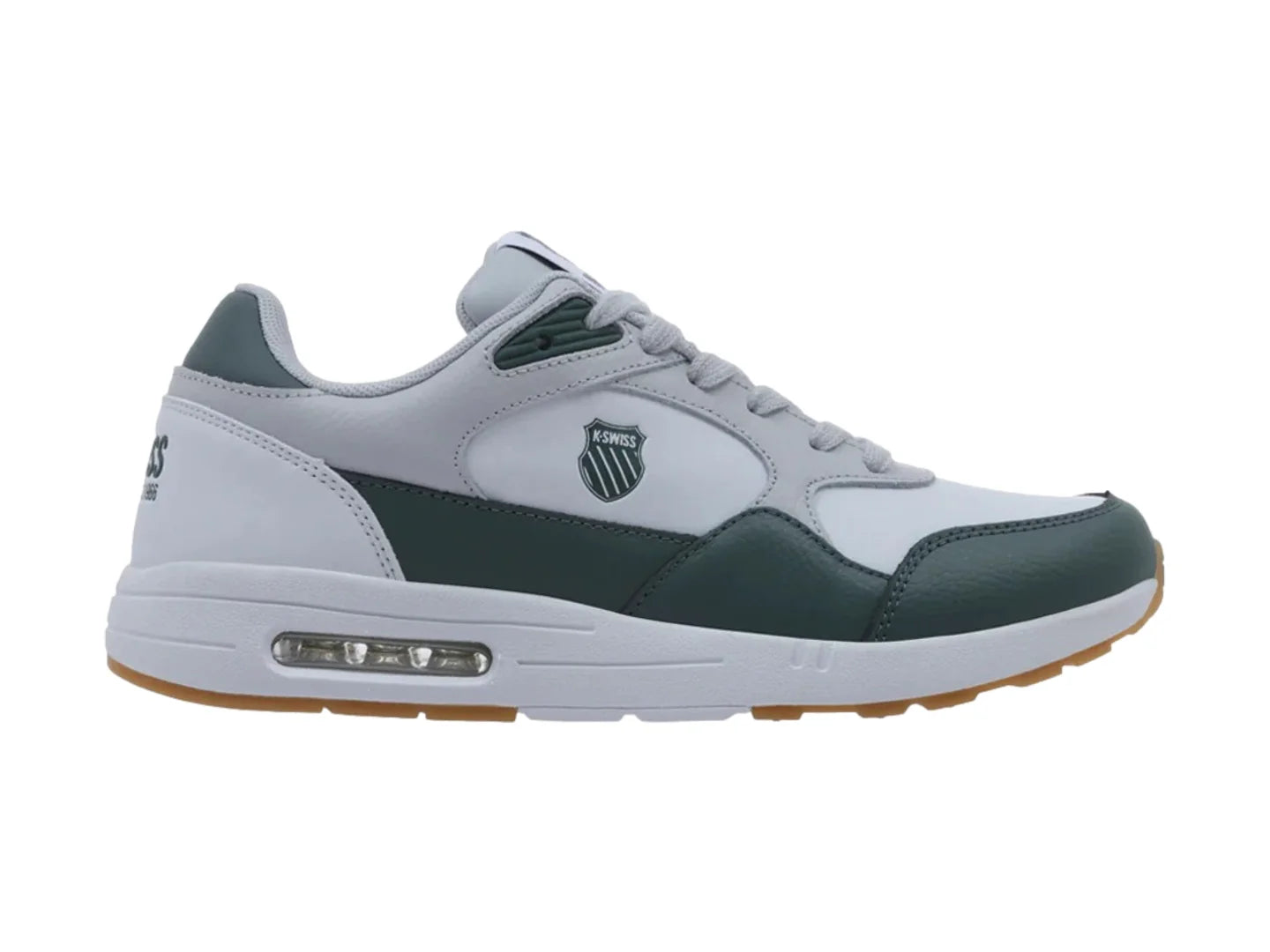 Tenis K Swiss Maxwell Blanco Gris y Verde para Hombre
