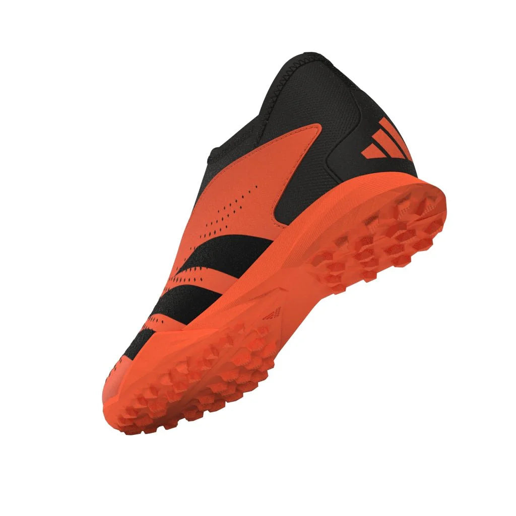 adidas Predator Accuracy3 Laceless TF Turf Youth Soccer Cleats Solar Orange Black