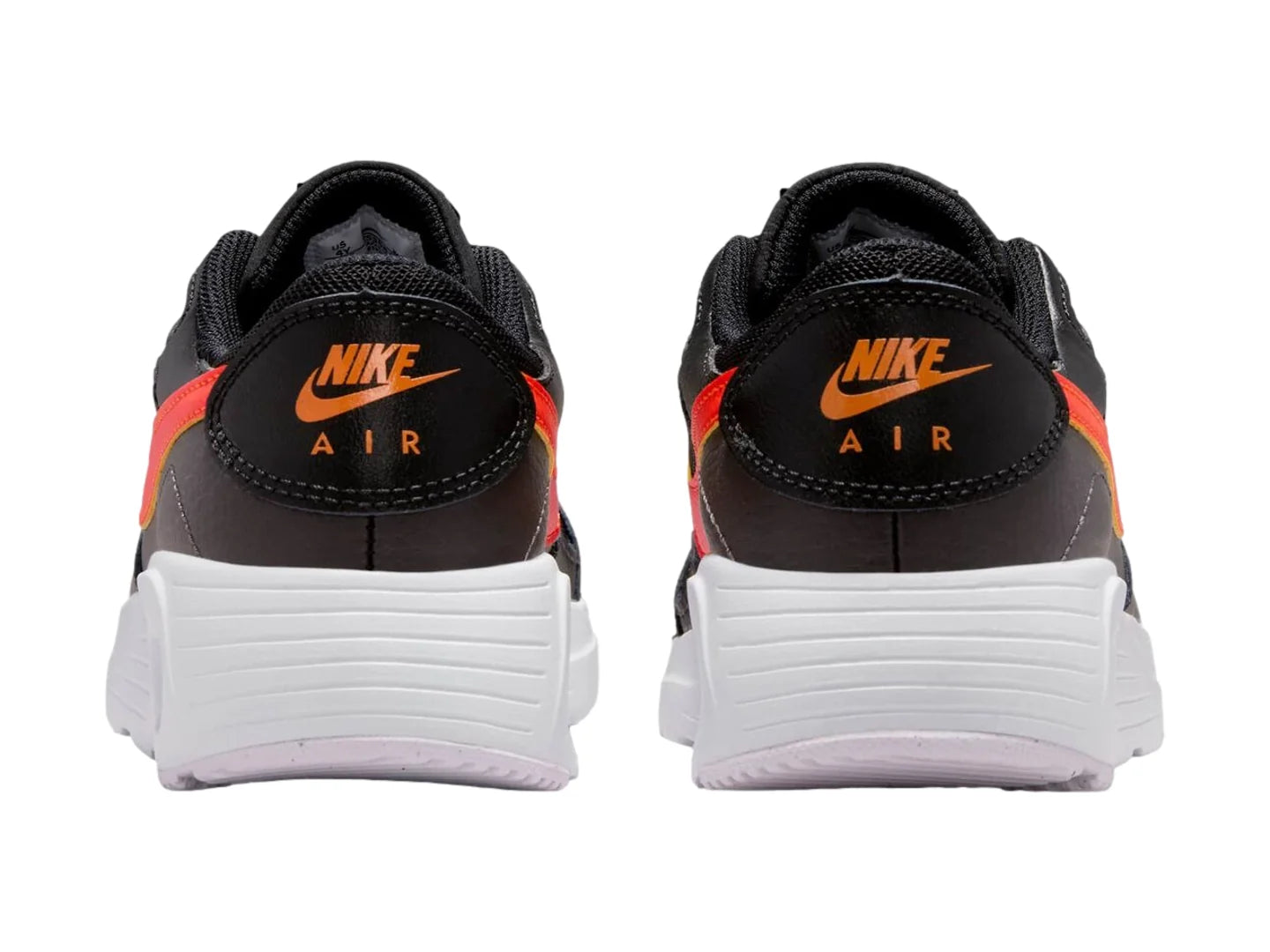 Tenis Nike Air Max SC Negro y Naranja para Niño