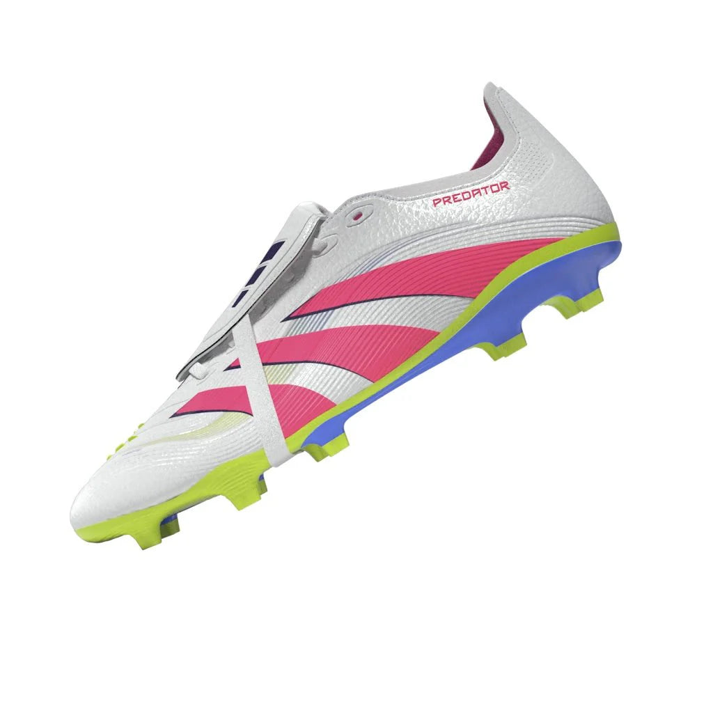 adidas Predator League Fold Over Tongue Firm Multi Ground Boots White Pink
