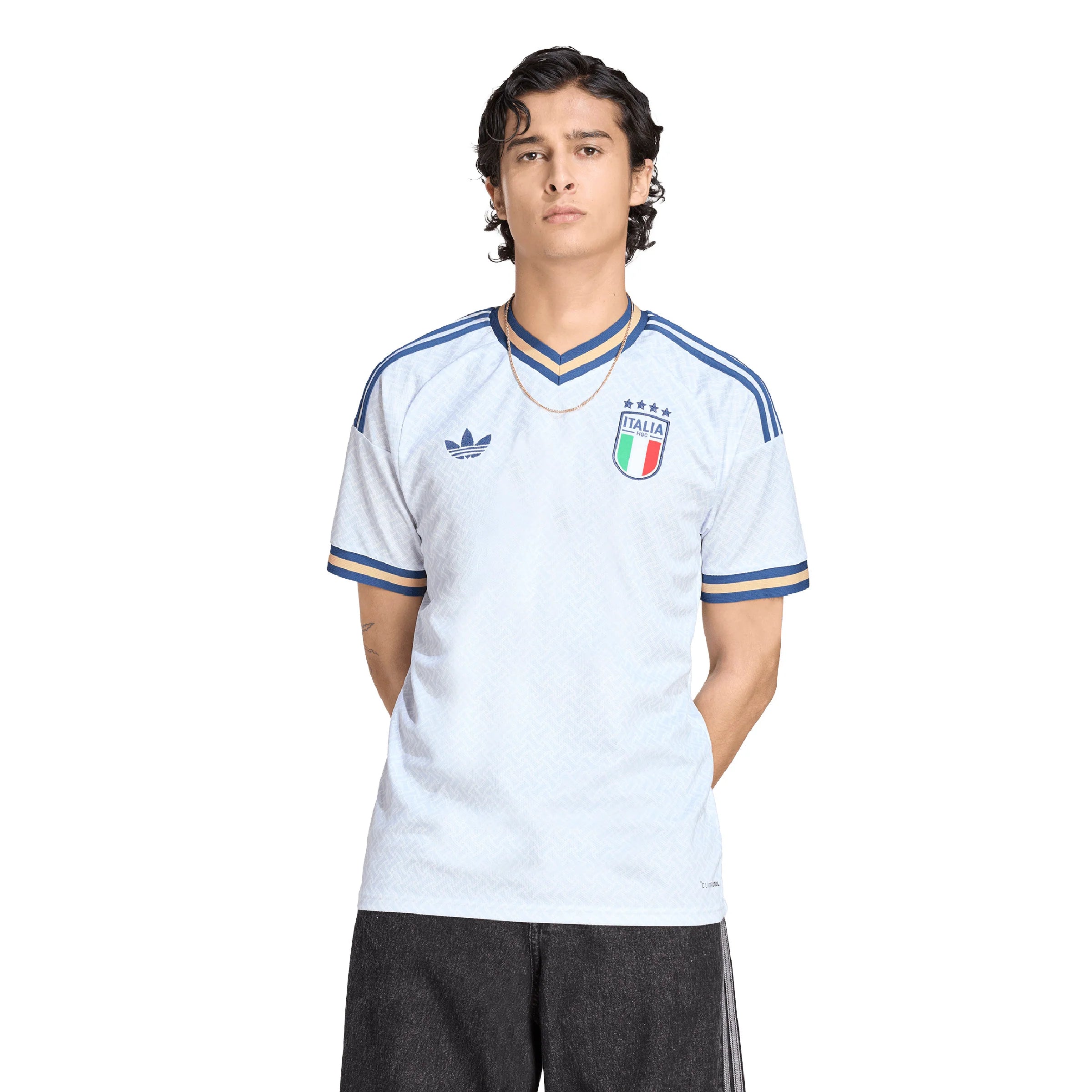 adidas Italy Away Mens Soccer Jersey 2026 Blue