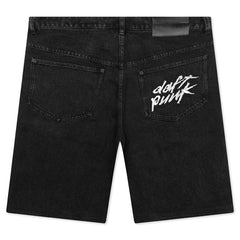 Lucky Studded Jorts Black