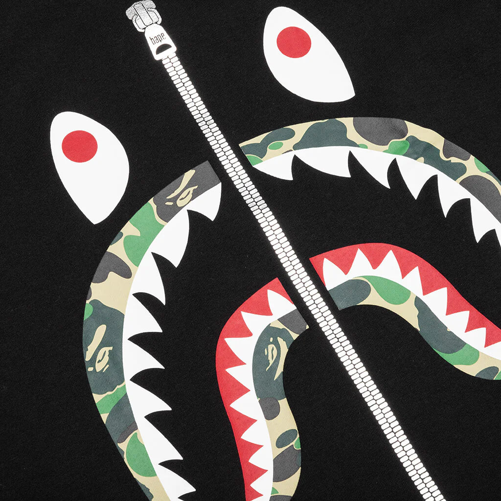 ABC Camo Shark Tee Black Green