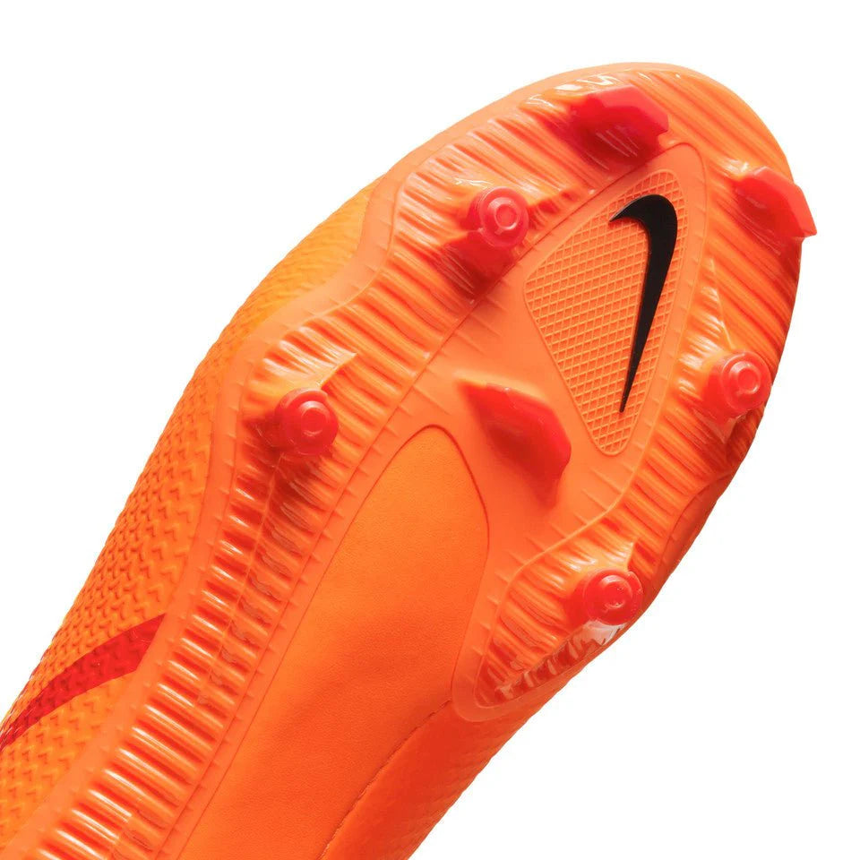 Nike Phantom GT2 Academy Flyease FG Firm Ground Soccer Cleats Orange Black