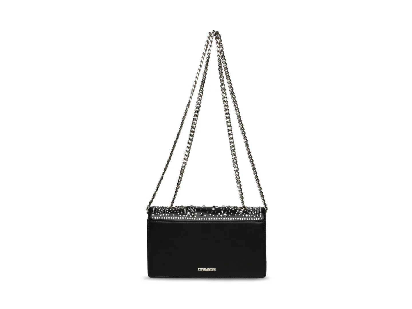 Bolsa Steve Madden Blegen Negro y Plata para Mujer
