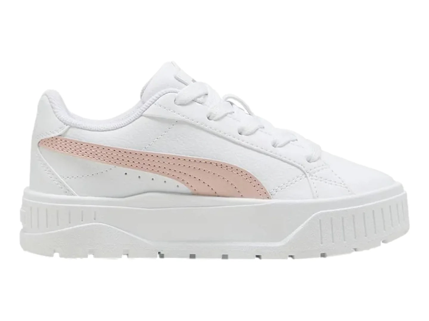 Tenis Puma Carmen II Blanco y Rosa para Niña