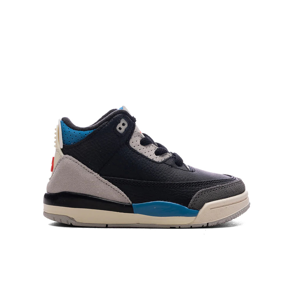 Air Jordan 3 Retro OG Rare Air TD Black Chile Red Neutral Grey