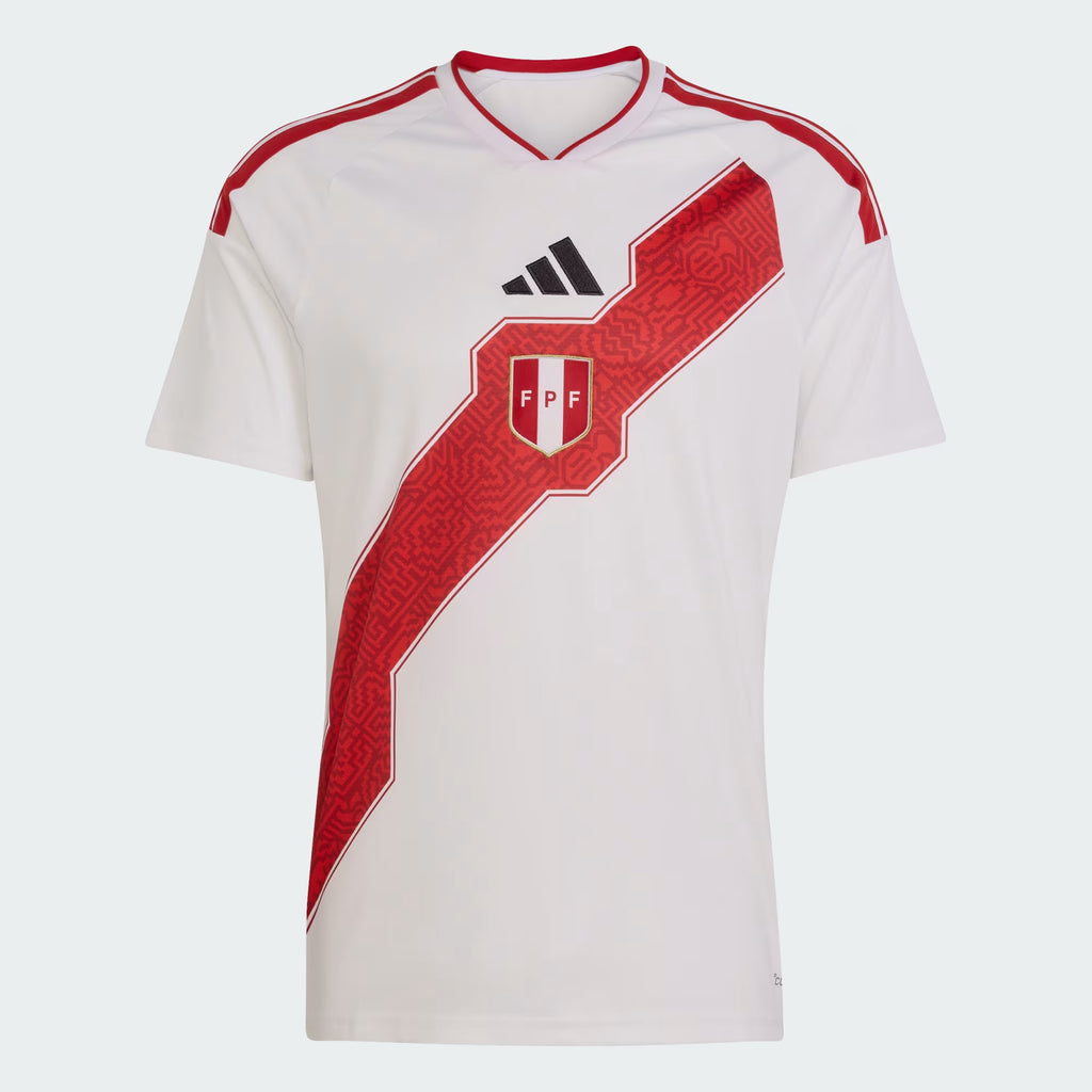 adidas Peru Home Mens Soccer Jersey 26 White