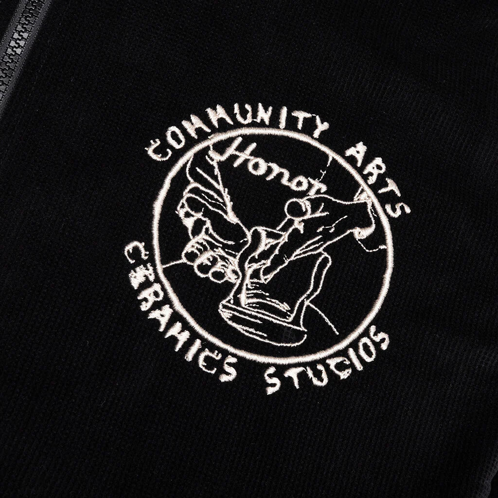 Piping Track Jacket Black