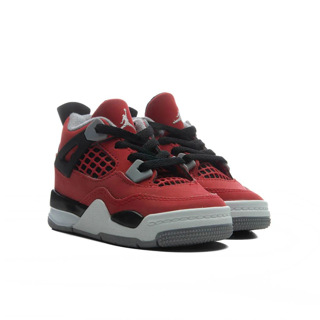 Air Jordan 4 Retro Toro Bravo TD Fire Red White Black Cement Grey