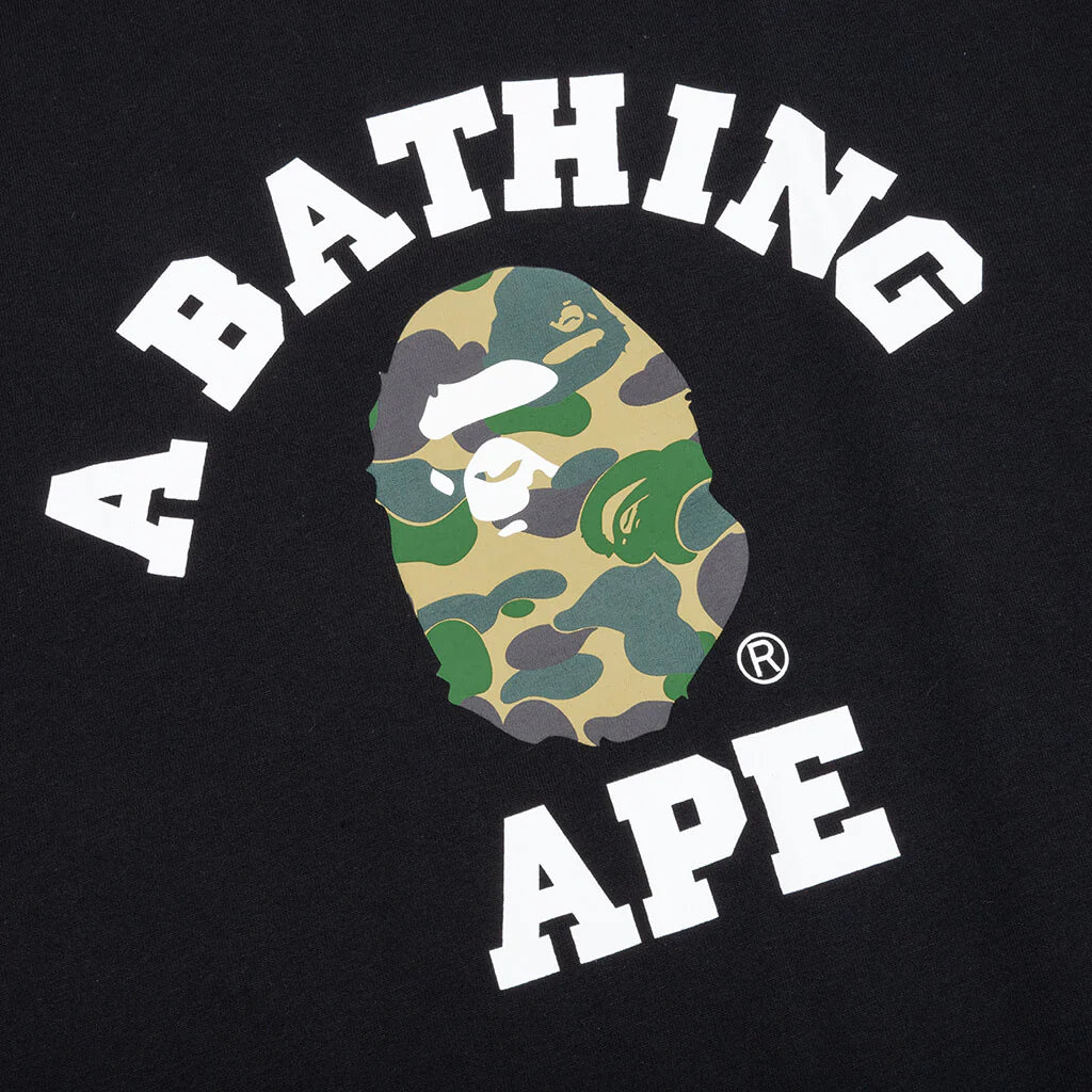 ABC Camo College Tee Black Green