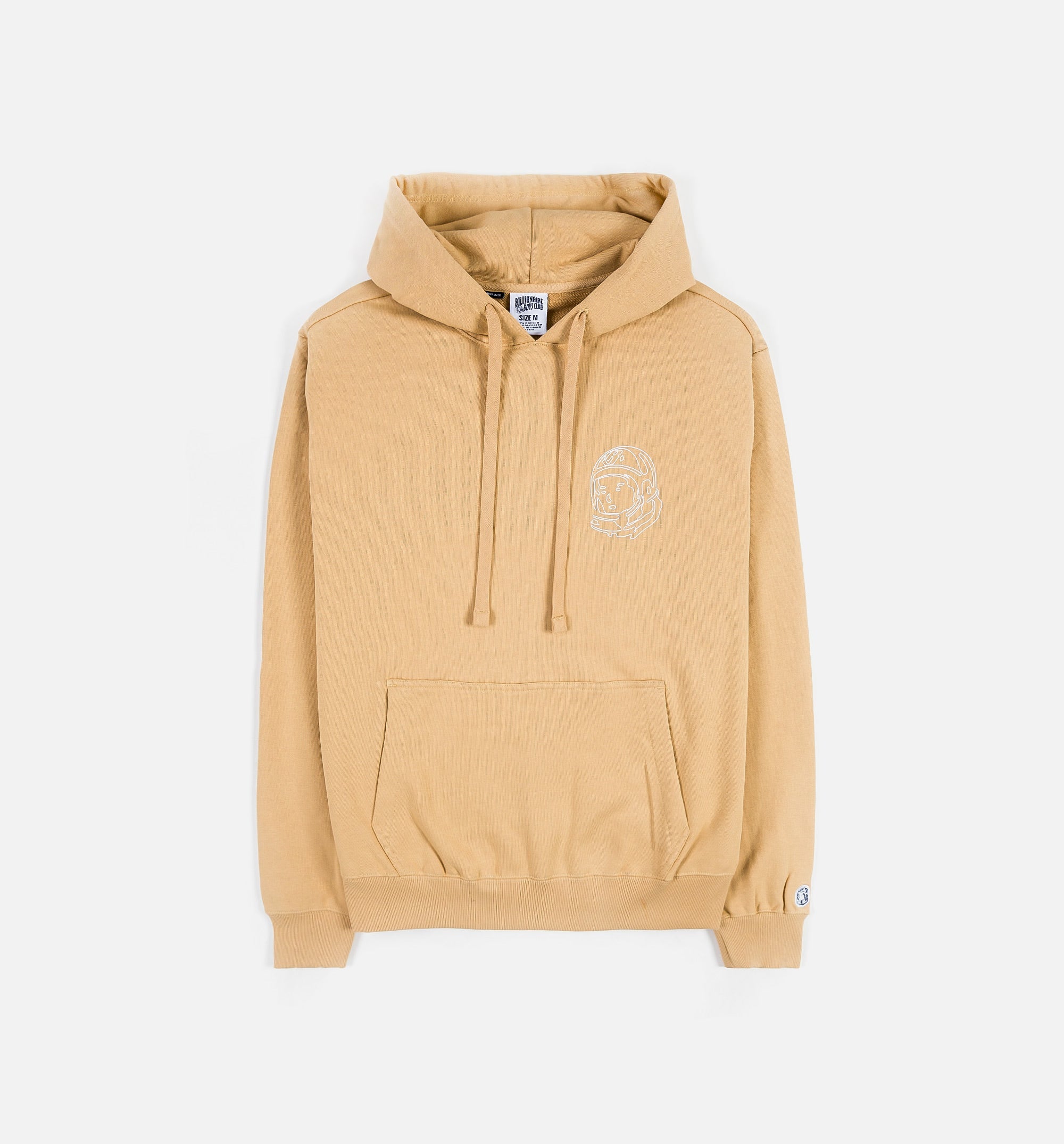 BB Script Mens Hoodie Tan White