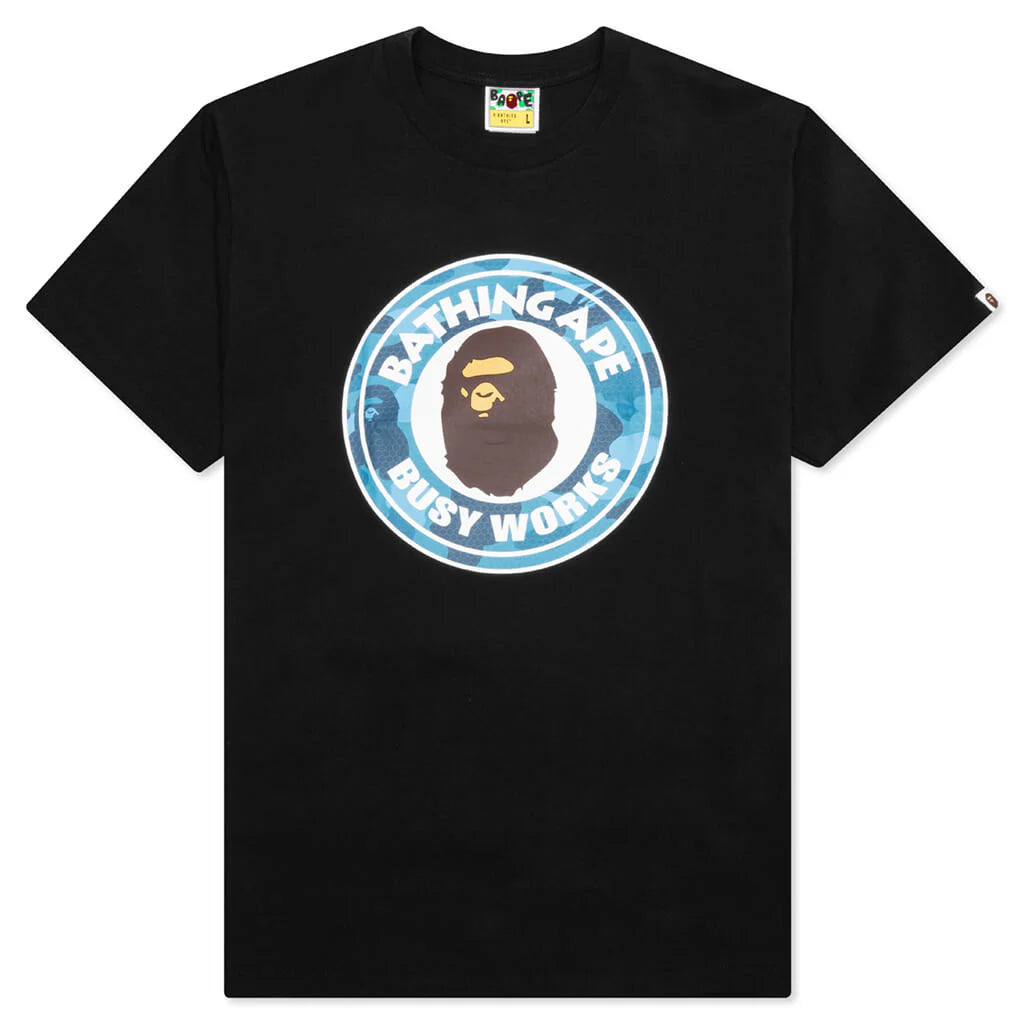 Honeycomb Camo Busy Works Tee Black Blue