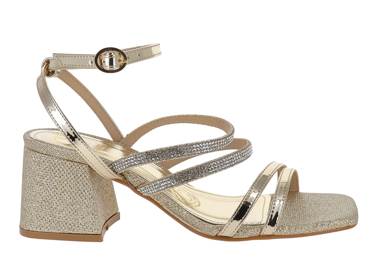 Sandalias de Fiesta Sary Dorado para Mujer