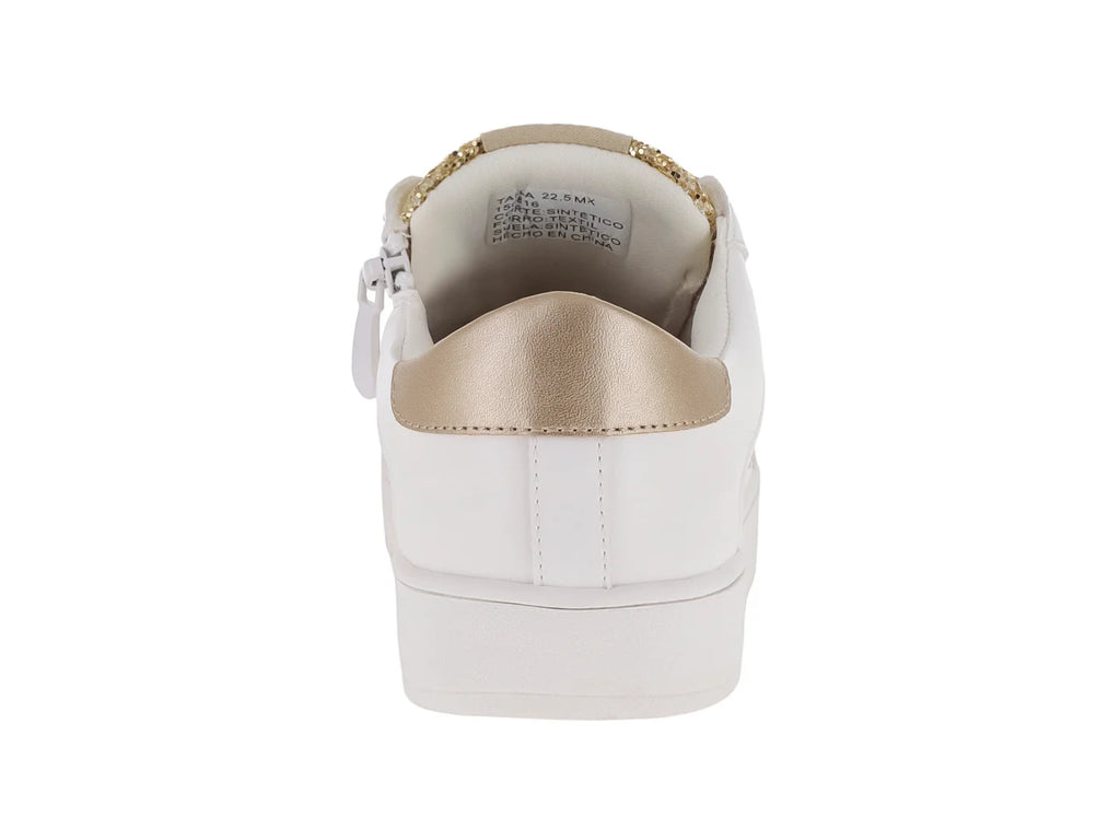 Tenis XTI Oro y Blanco para Niña