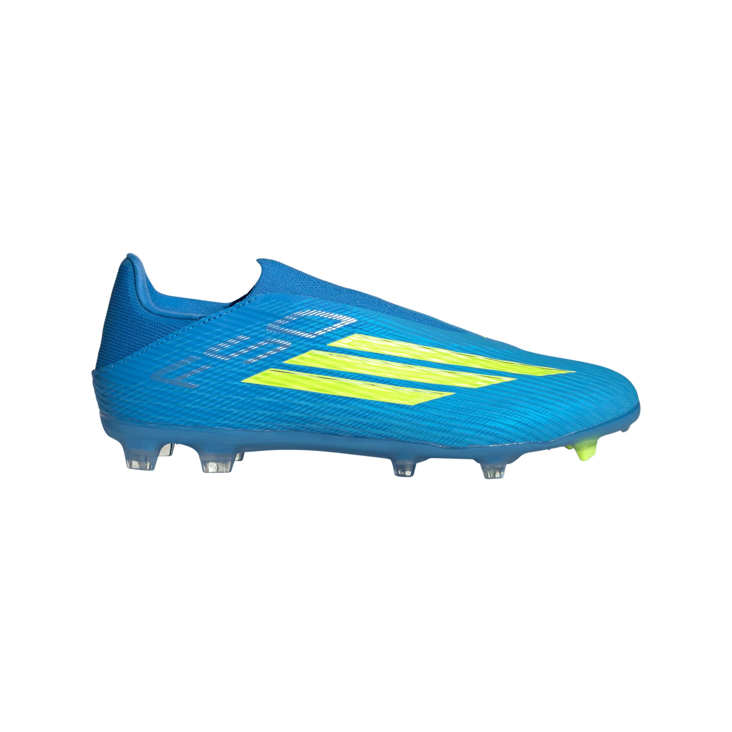 adidas F50 League Laceless FG MG Firm Ground Multi Ground Mens Soccer Cleats Blue Yellow Aqua