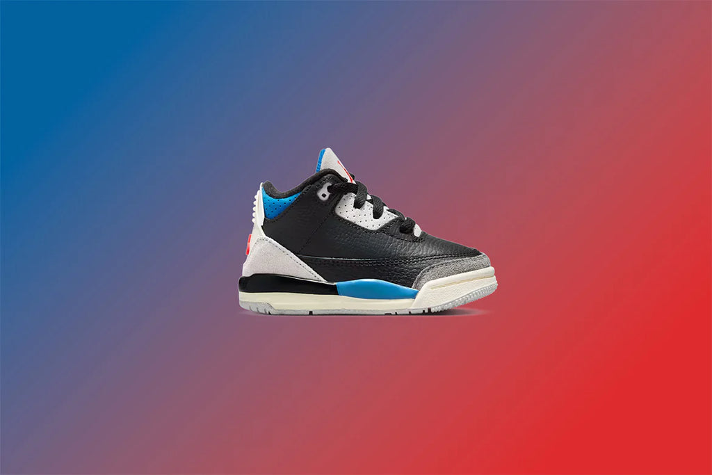 Air Jordan 3 Retro OG Rare Air TD Black Chile Red Neutral Grey