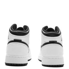 Air Jordan 1 Mid GS White Black