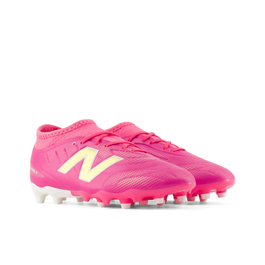 New Balance Tekela Team Low V5 FG Firm Ground Youth Soccer Cleats Pink Heat