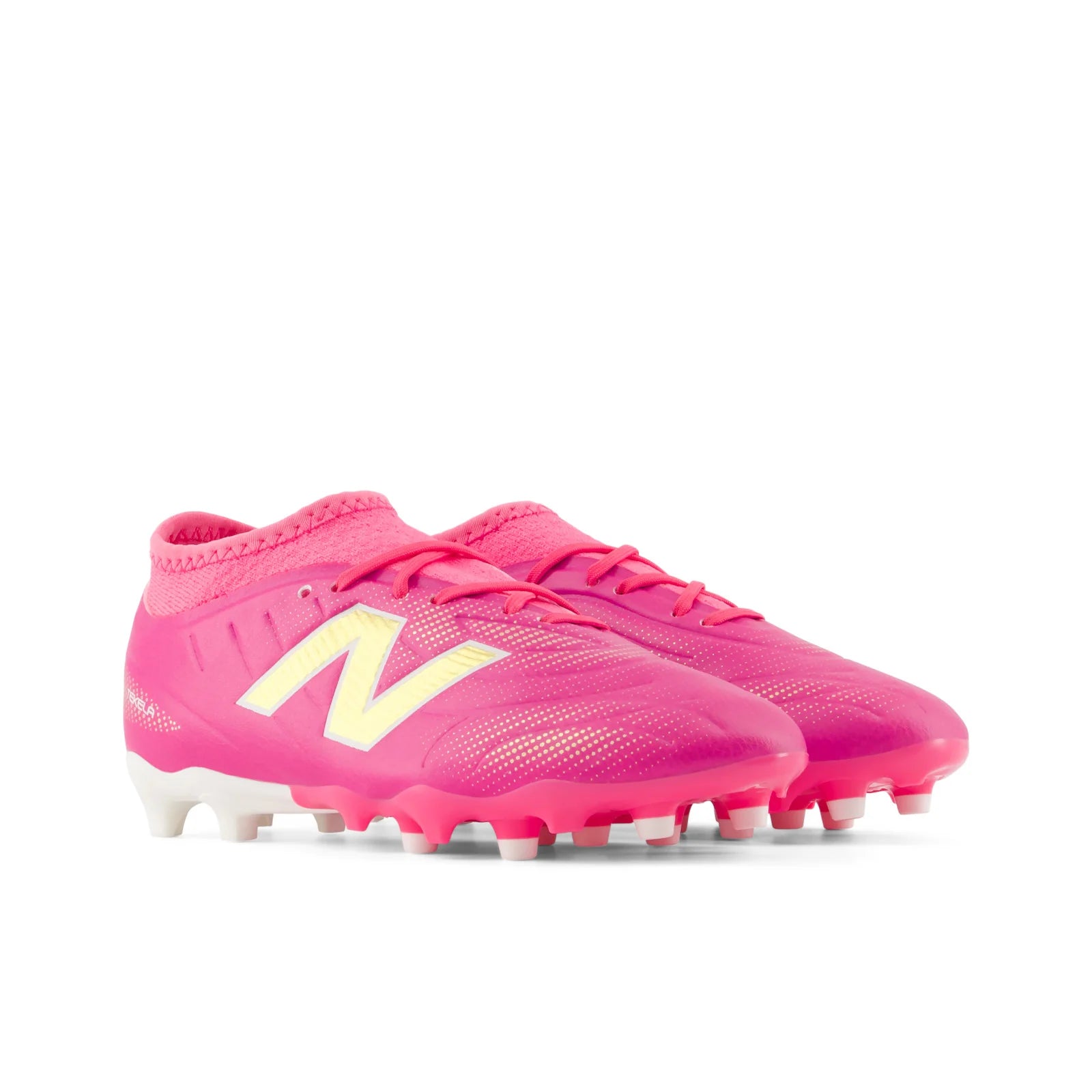 New Balance Tekela Team Low V5 FG Firm Ground Youth Soccer Cleats Pink Heat