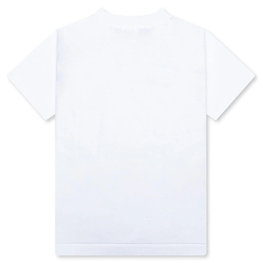 Kids ABC Camo College Tee White Pink