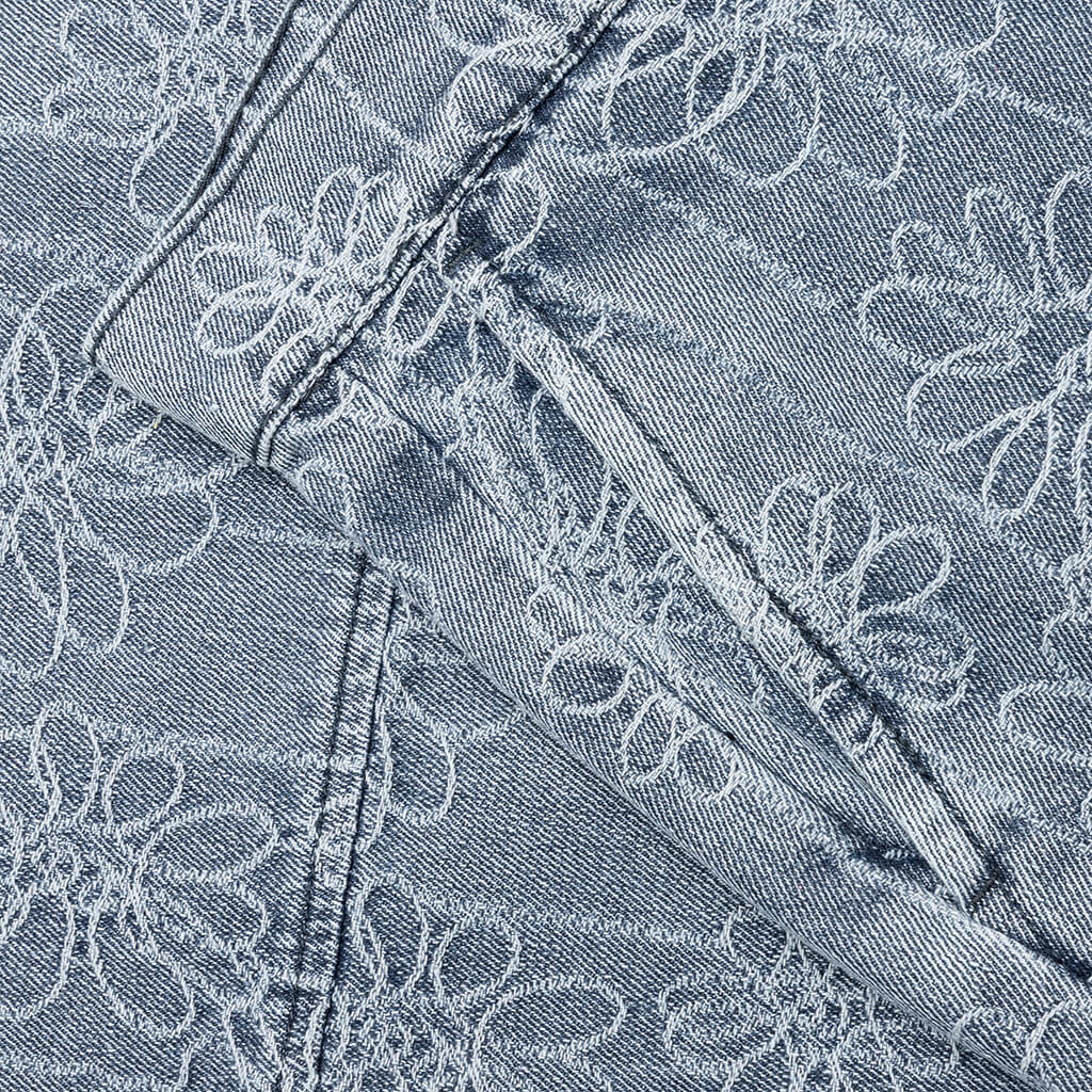 Flower Denim Pant Light Indigo