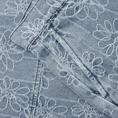 Flower Denim Pant Light Indigo