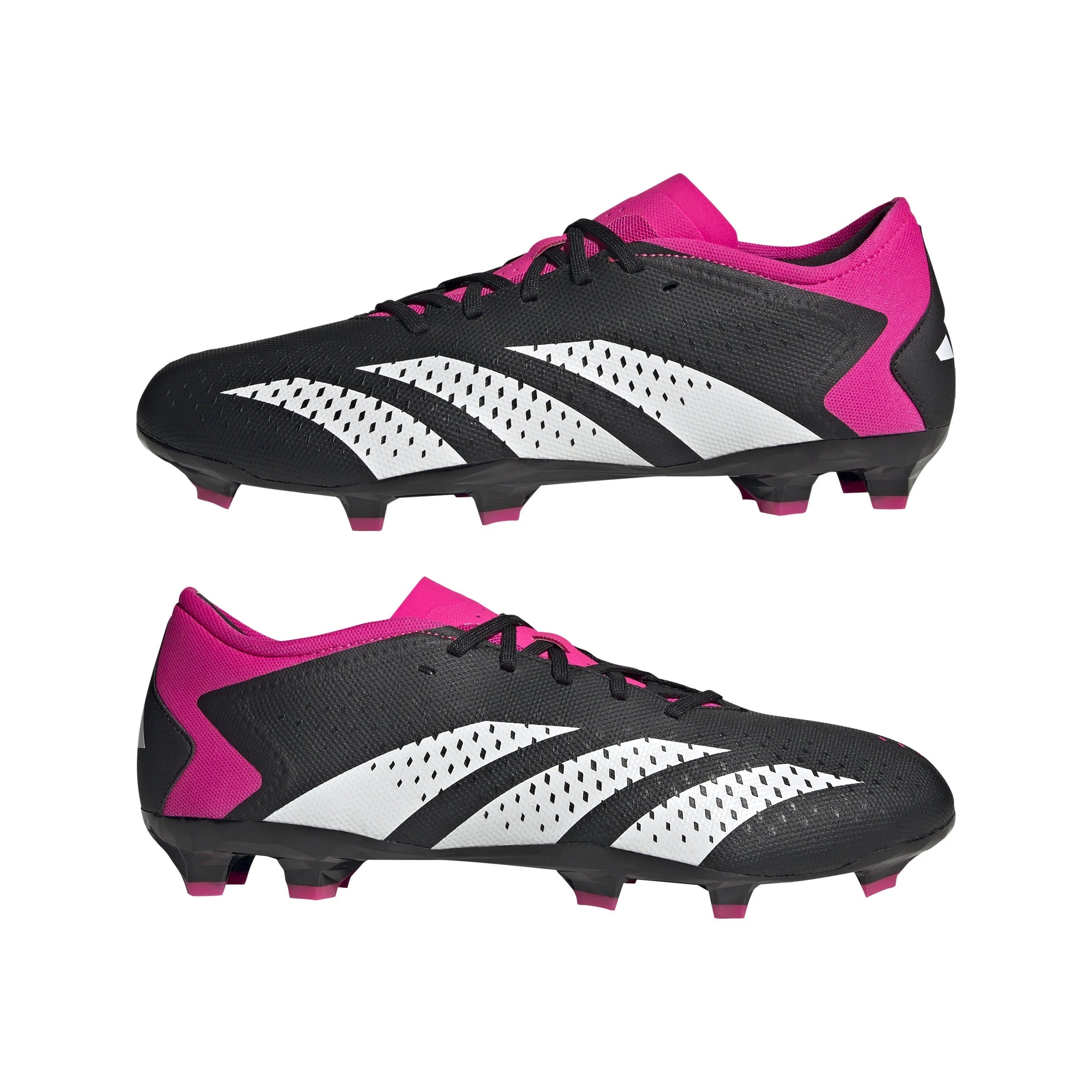 adidas Predator Accuracy3 Low FG Firm Ground Cleats Black White Pink