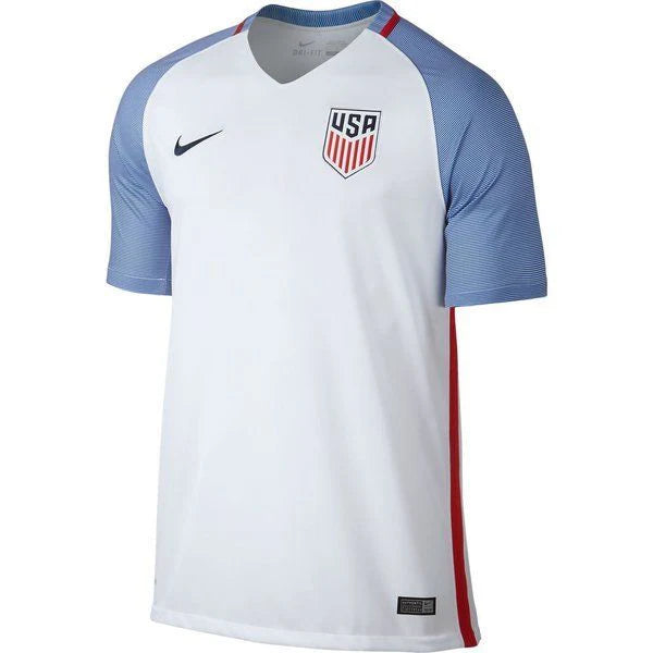 Nike USMNT 16 Stadium Home Mens Jersey White Blue