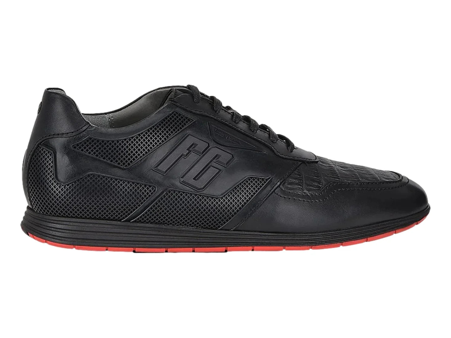 Zapatos Cuadra de Piel Caimán y Ternera Para Hombre