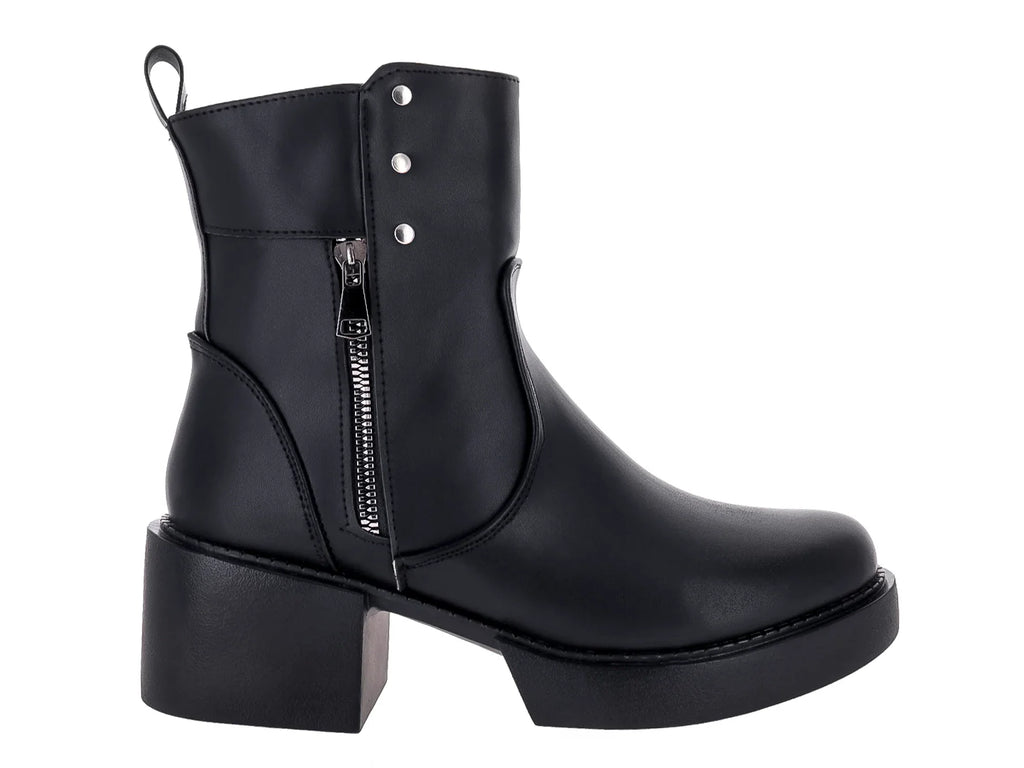 Botines Luna Rosa Negro para Mujer