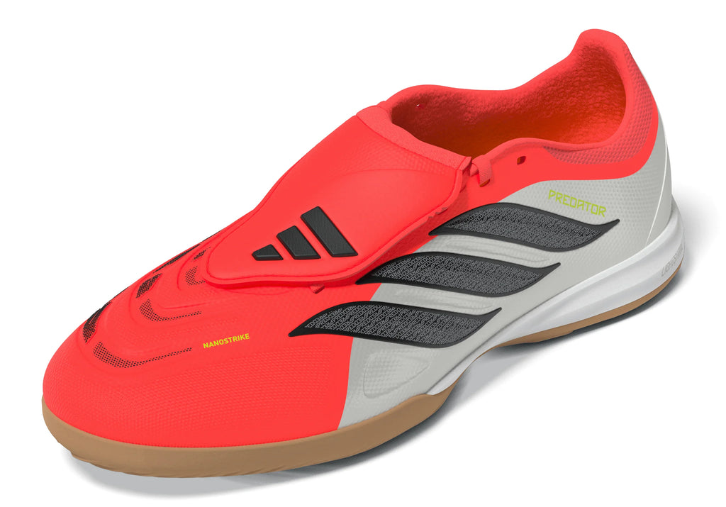 adidas Predator League Fold Over Tongue IN Indoor Mens Soccer Shoes Red Black White
