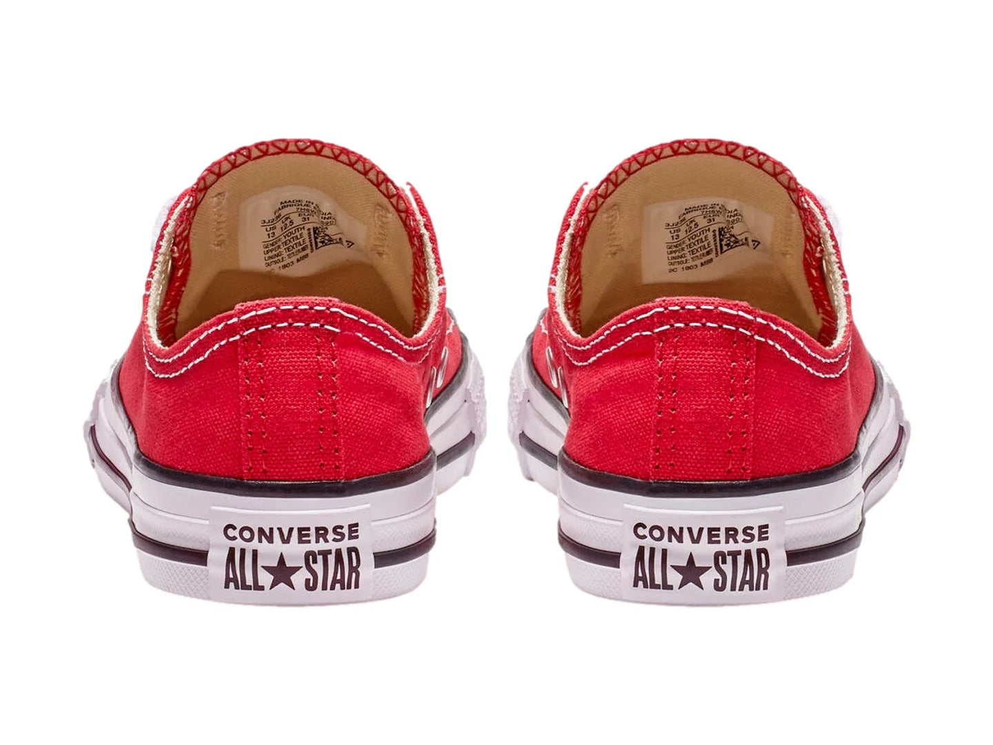 Tenis Converse Basic Rojo para Niño