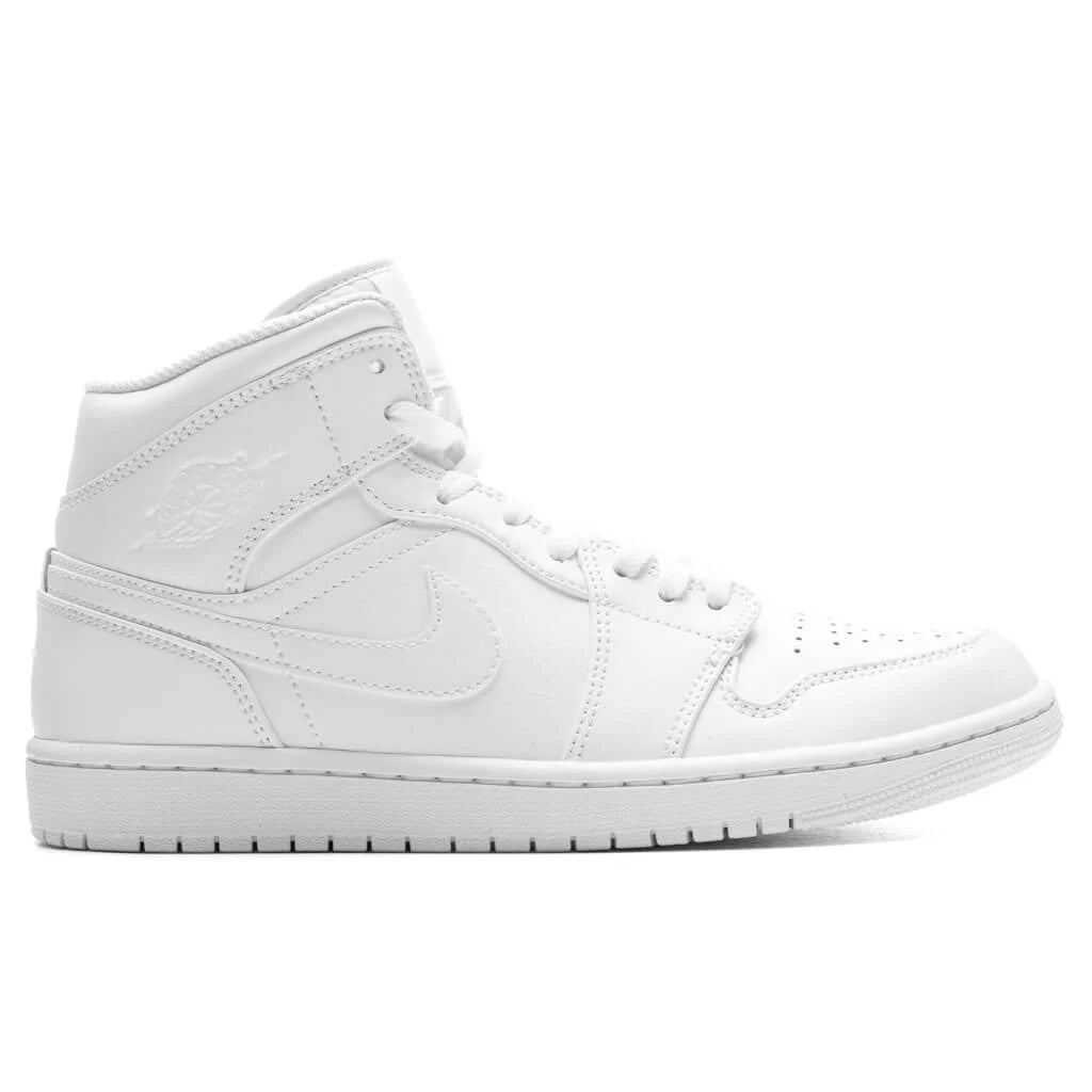 Air Jordan 1 Mid Triple White