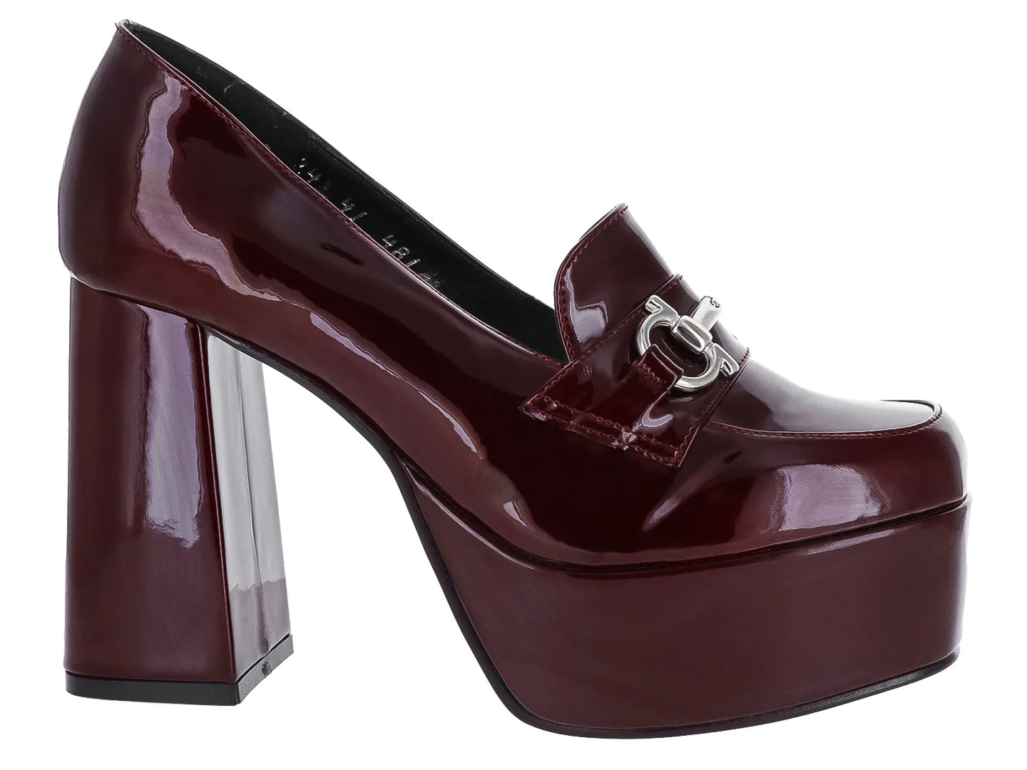 Zapatos de Tacón OYYI Charol Merlot para Mujer