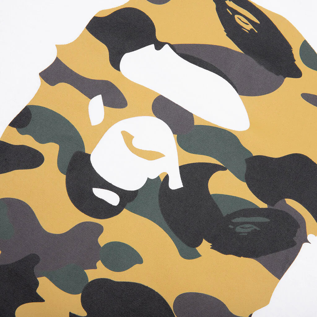 1st Camo by Bathing Ape Tee White Yellow