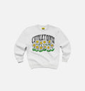 Smiley Flower Power Crewneck Mens Crew Grey