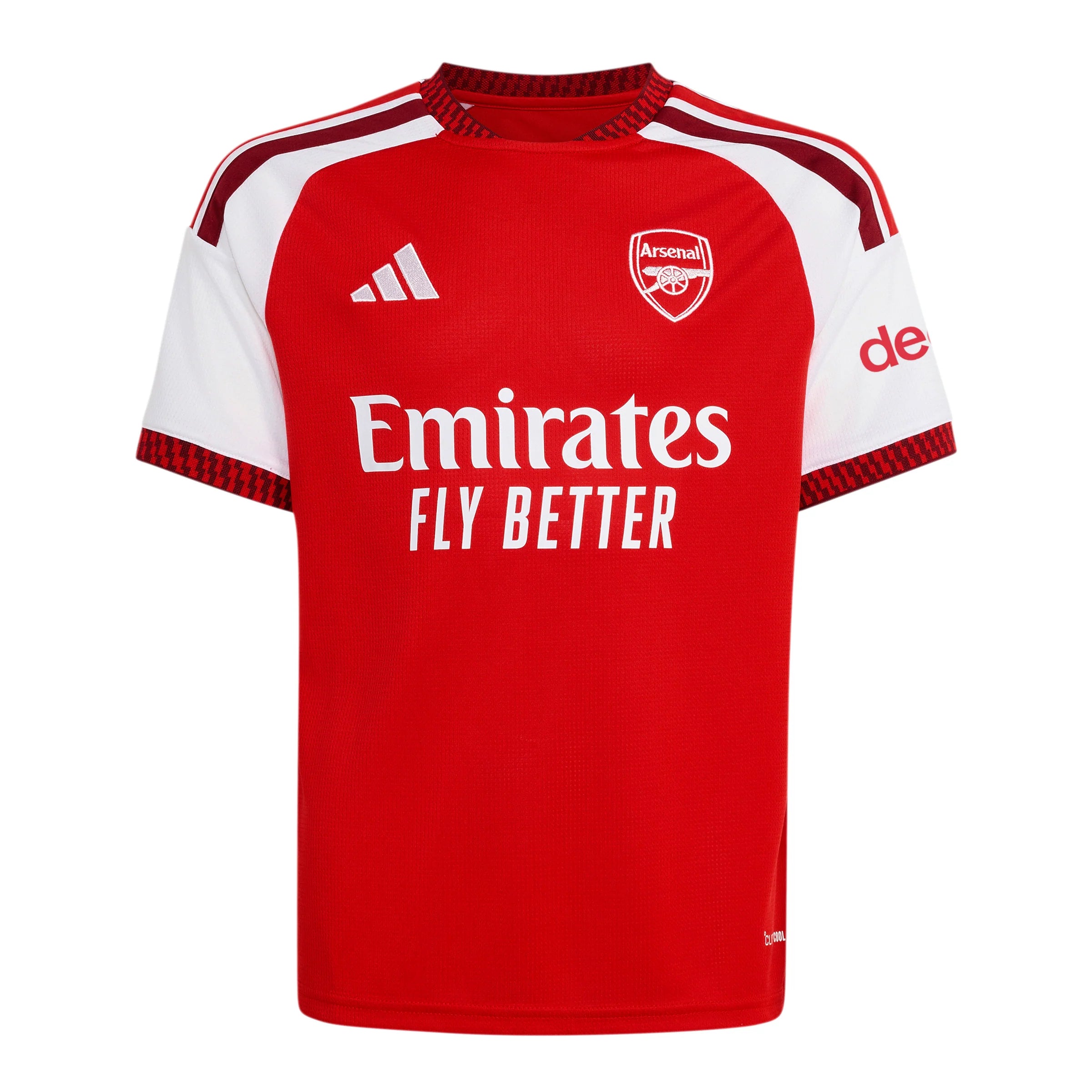 adidas Arsenal FC Home Youth Soccer Jersey 26 27 Red White