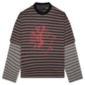 Skeleton Stripe Long Sleeve Tee Stripe