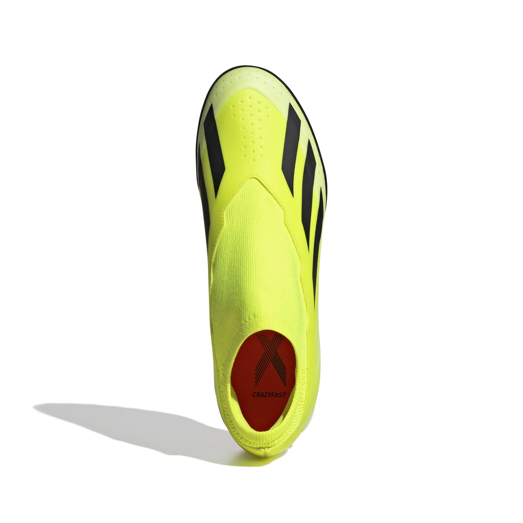 adidas X Crazyfast League Laceless TF Laceless Turf Boots Solar Yellow Black White