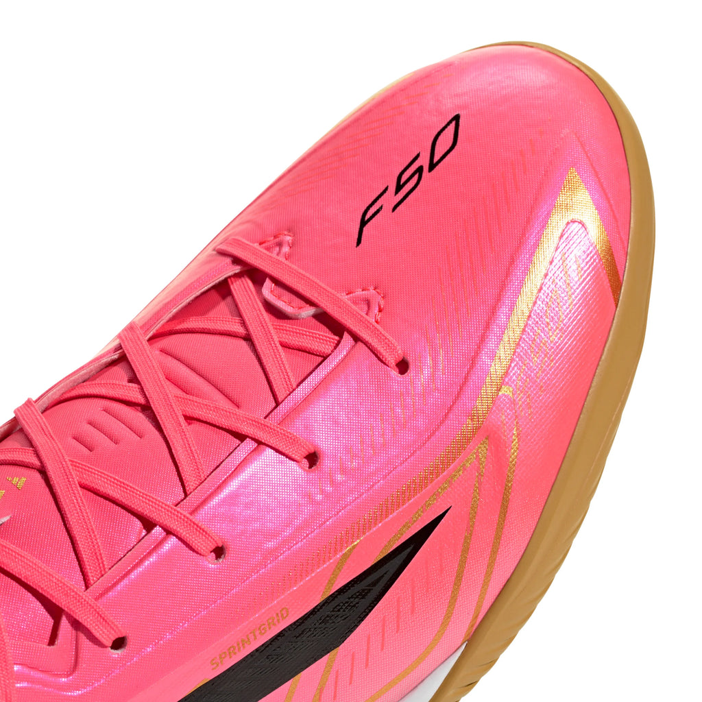 adidas F50 Hyperfast League Indoor Mens Soccer Shoes Turquesa Black Gold