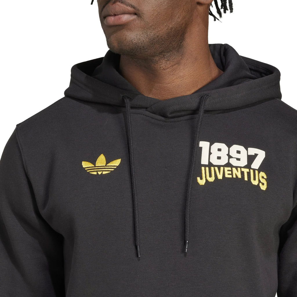 adidas Juventus VRCT Hoodie Black Gold