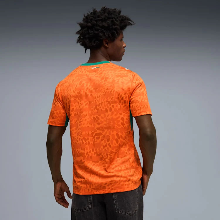 PUMA Ivory Coast Home Mens Soccer Jersey 2026 Orange Green