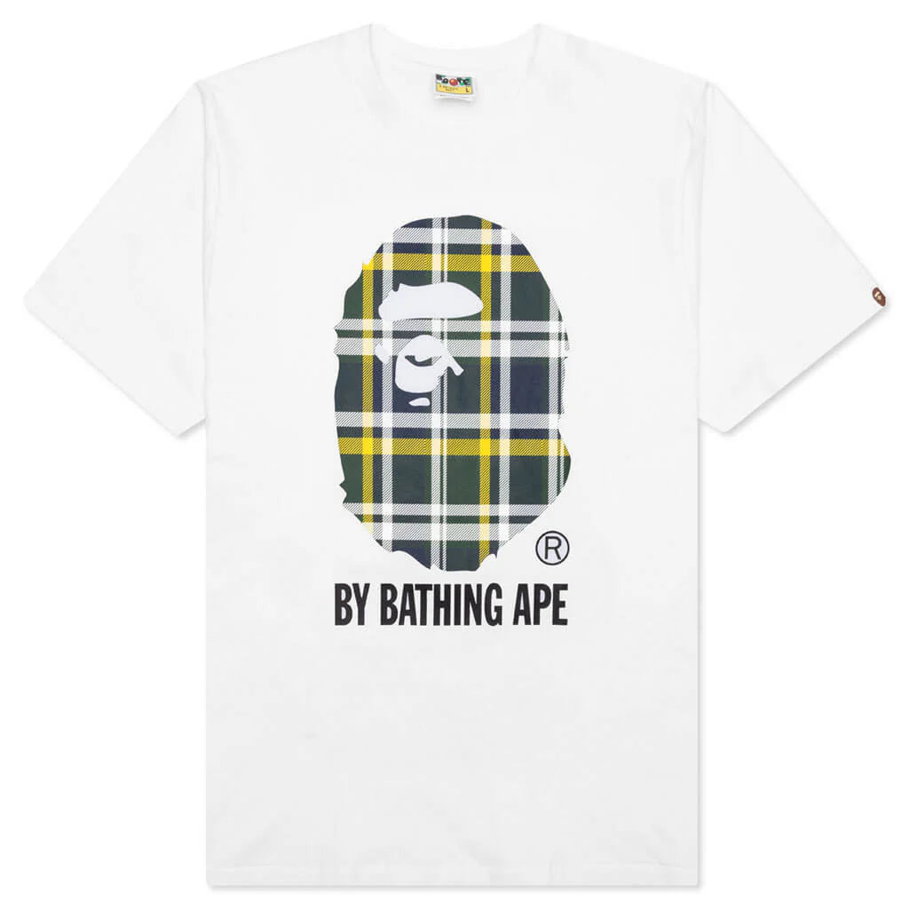 Bape Check By Bathing Ape Tee White