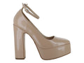Zapatillas Lady Paulina Beige Charol para Mujer