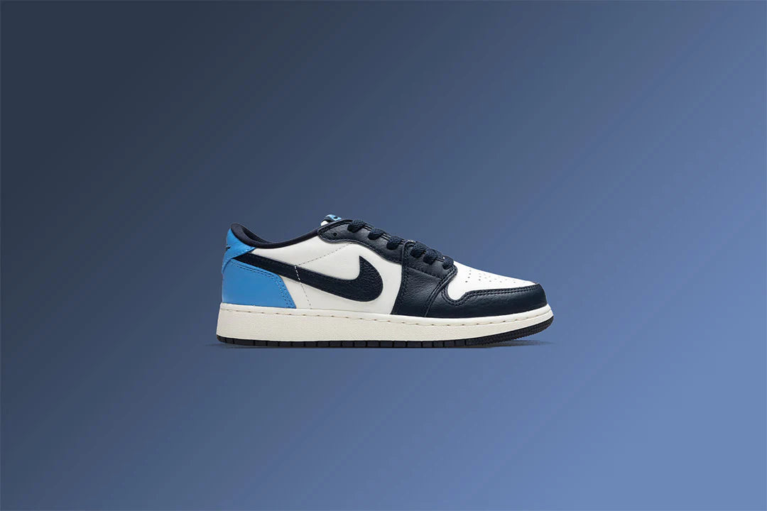 Air Jordan 1 Low OG Obsidian GS Obsidian University Blue Sail