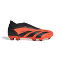 adidas Predator Accuracy3 Laceless FG Firm Ground Soccer Cleats Solar Orange Black Black