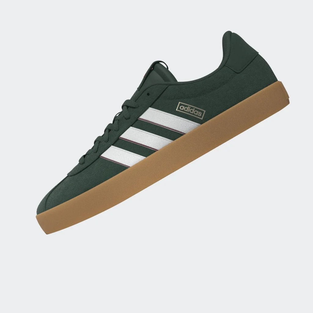 adidas VL Court 30 Shoes Dark Green White Collegiate Burgundy