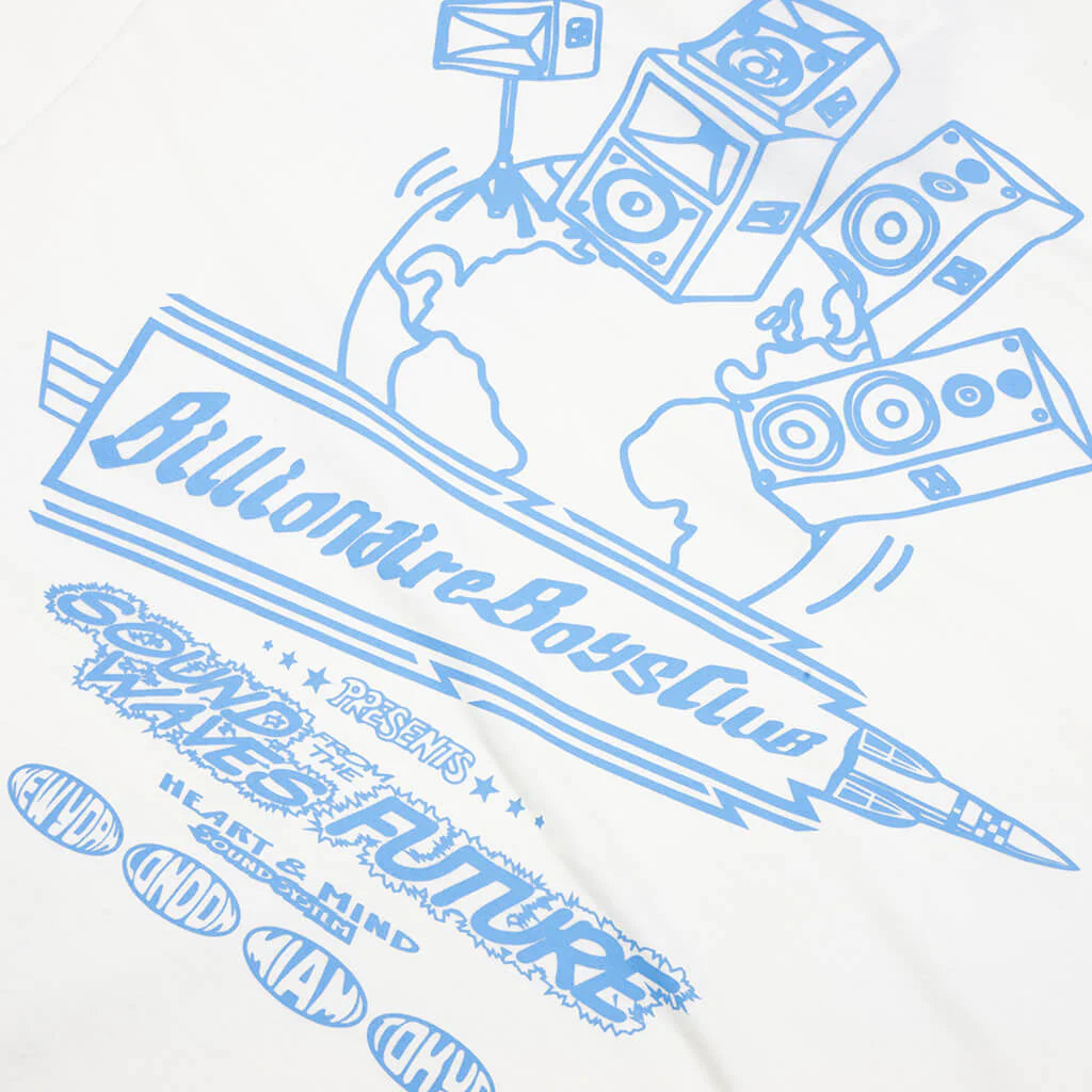 Sound Waves Tee Winter White
